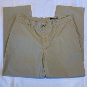 Greg Norman Water Resistant Flat Front Tan Khaki Pants Men's Size W36 L30